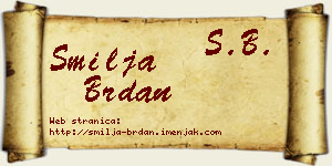 Smilja Brdan vizit kartica